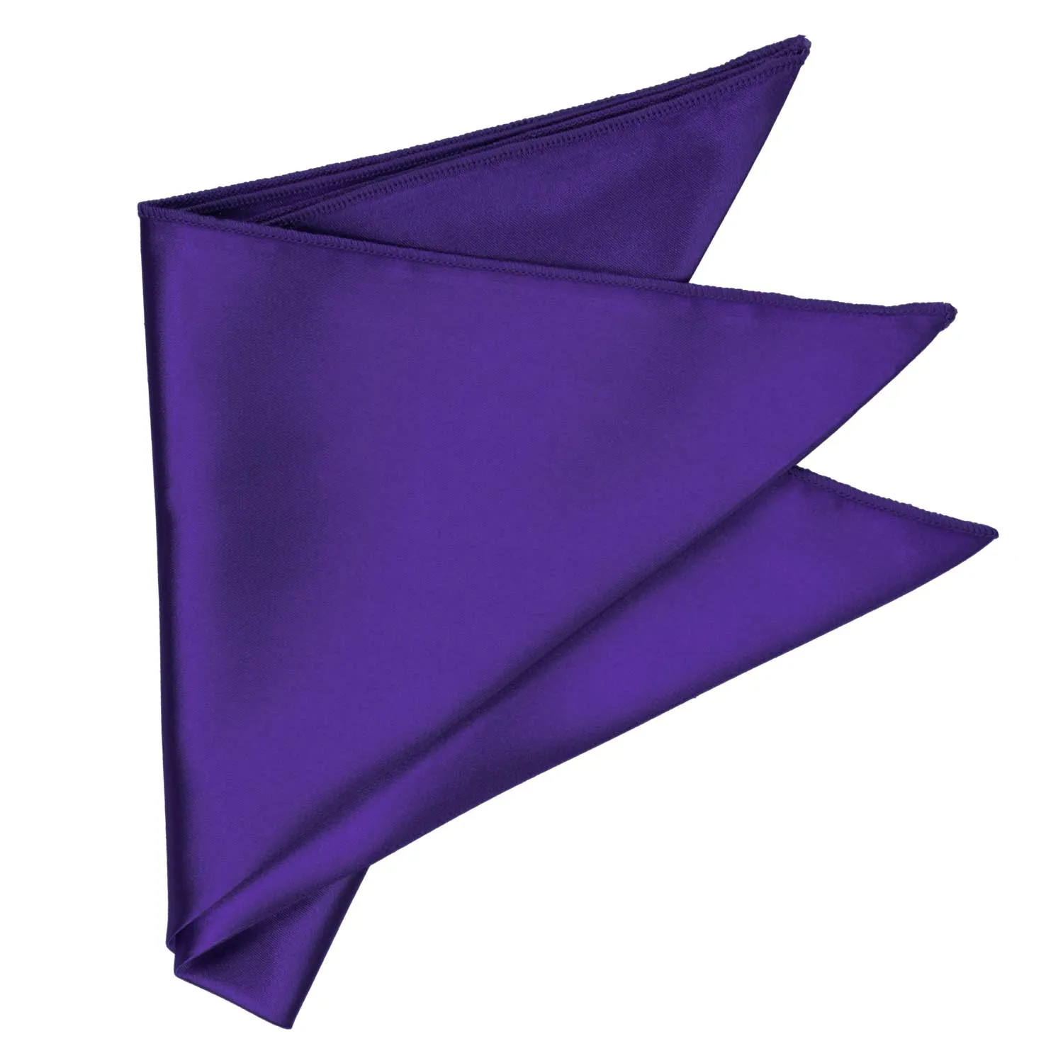 Amethyst Purple Solid Color Pocket Square sold by TieMart product image thumbnail 3