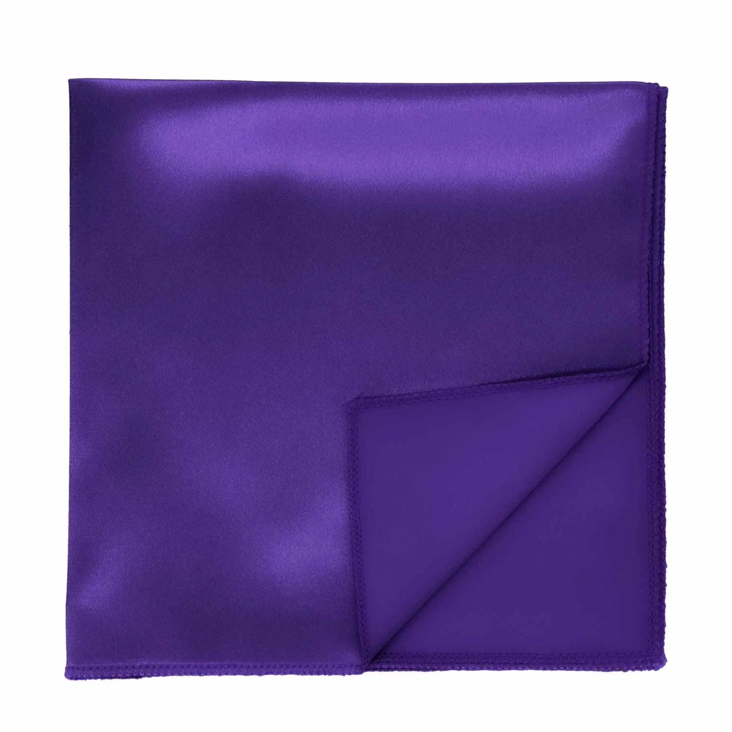 Amethyst Purple Solid Color Pocket Square sold by TieMart product image thumbnail 2