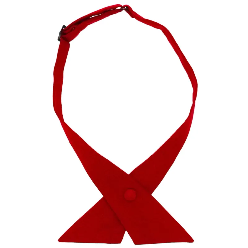 Red Crossover Uniform Tie sold by TieMart