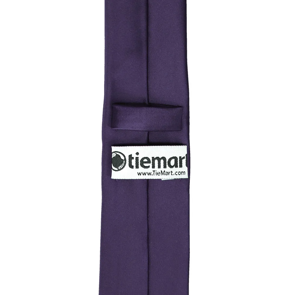 Lapis Purple Premium Slim Necktie, 2.5" Width sold by TieMart product image thumbnail 3