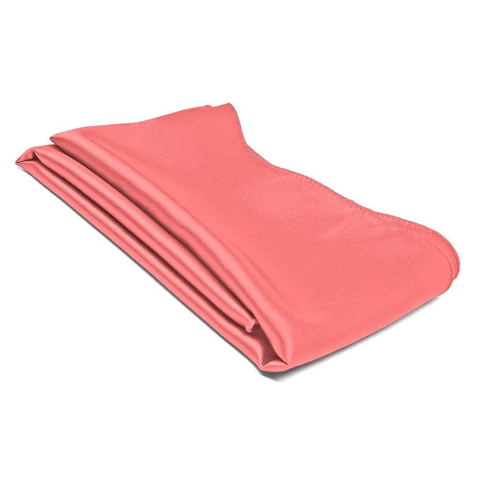 Coral Solid Color Scarf sold by TieMart