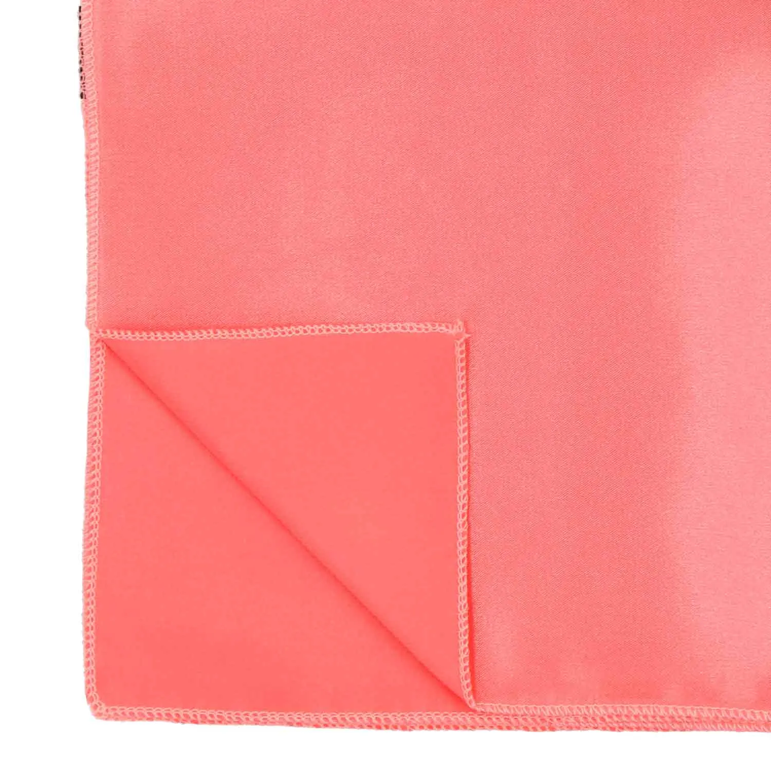 Coral Solid Color Scarf sold by TieMart product image thumbnail 3