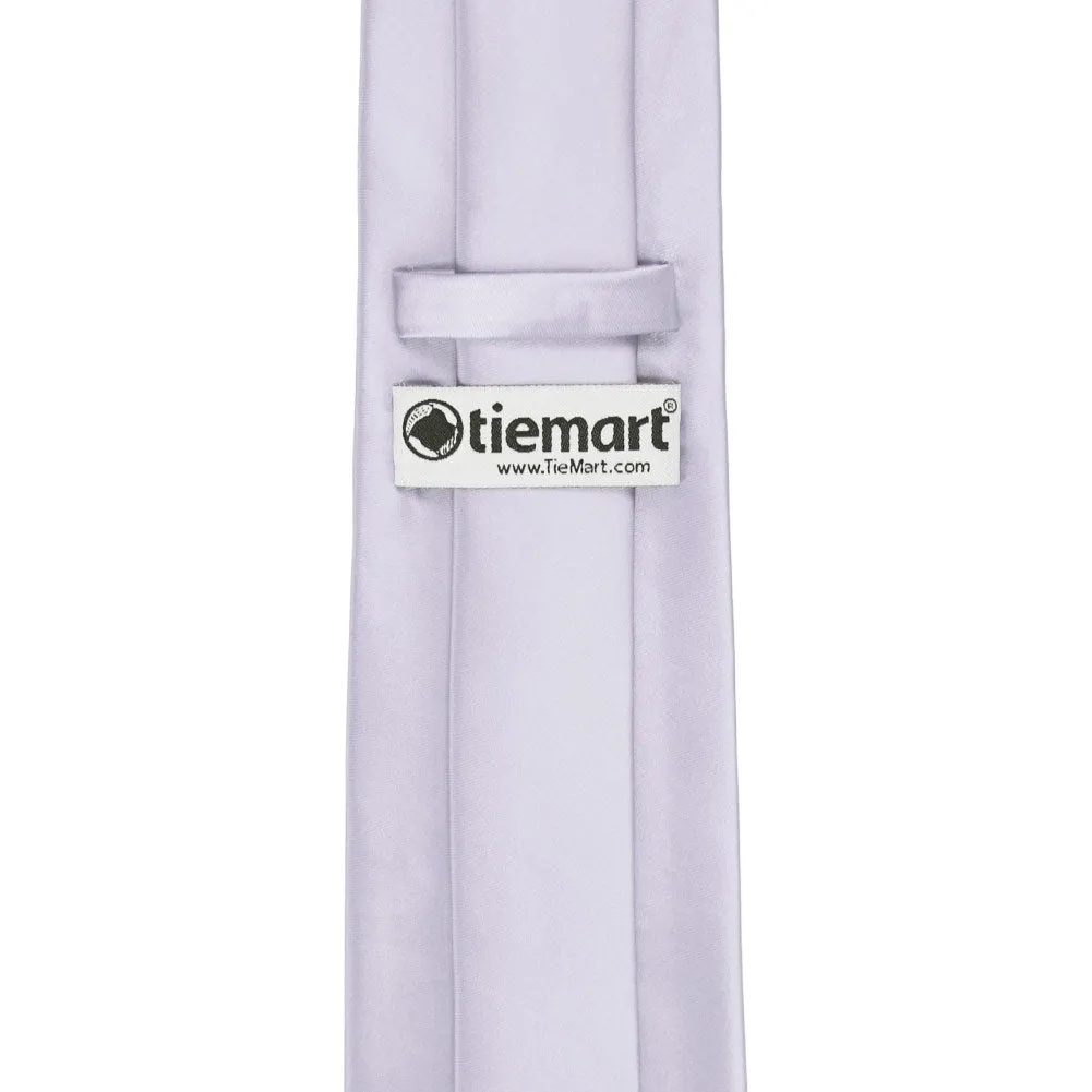 Lilac Premium Solid Color Necktie sold by TieMart product image thumbnail 4