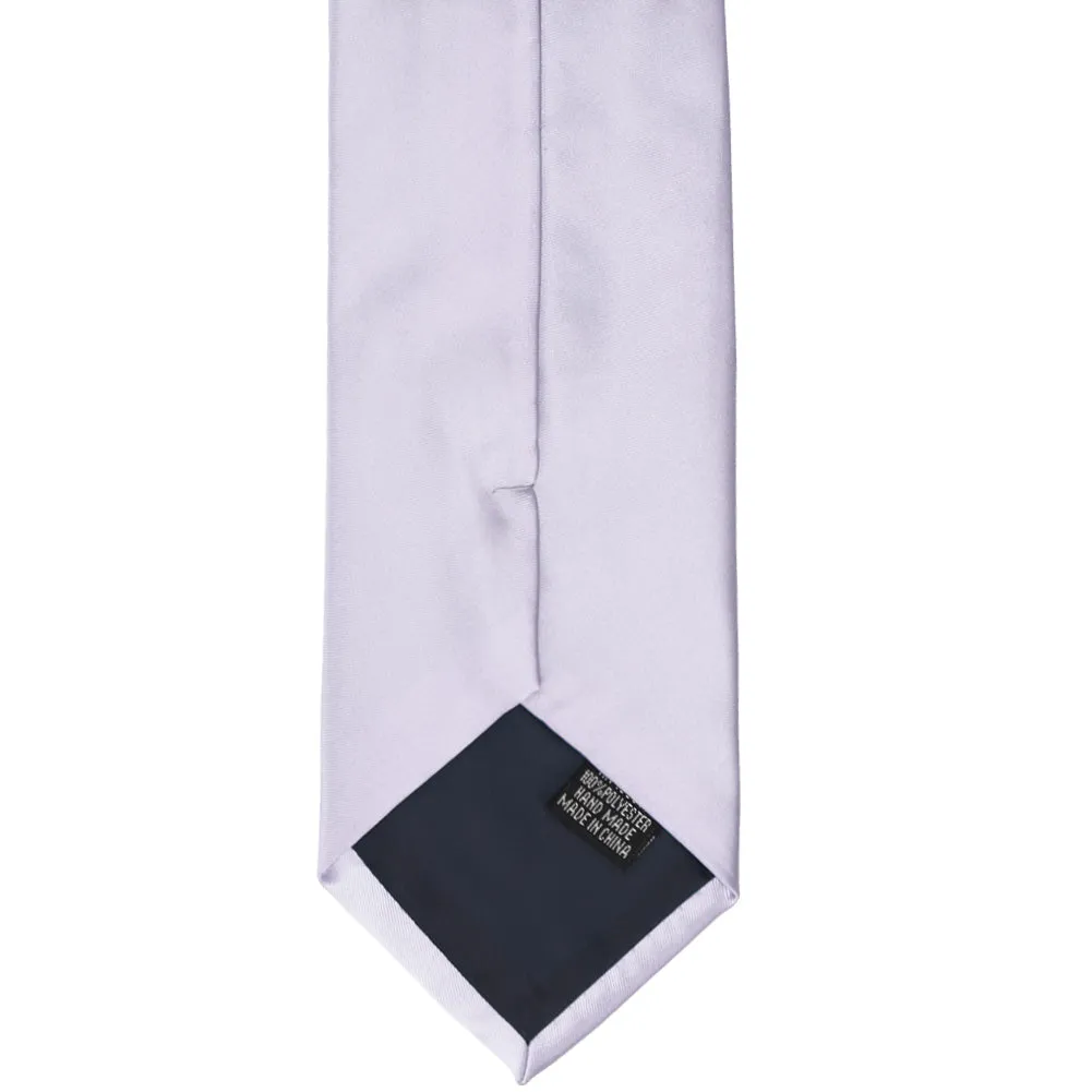 Lilac Premium Solid Color Necktie sold by TieMart product image thumbnail 5