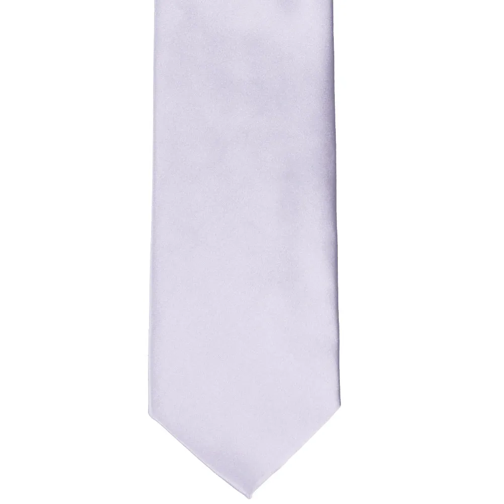 Lilac Premium Solid Color Necktie sold by TieMart product image thumbnail 3
