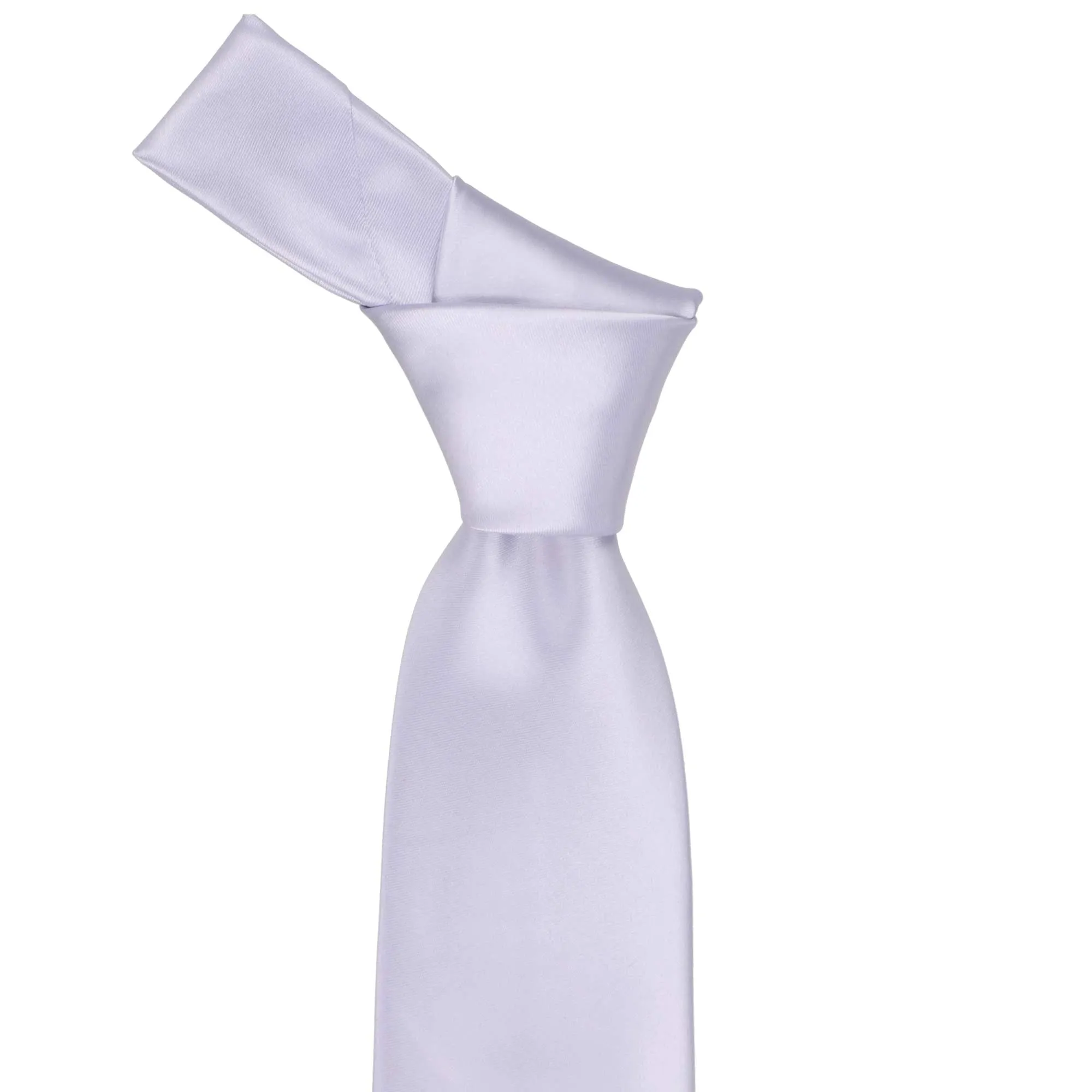 Lilac Premium Solid Color Necktie sold by TieMart product image thumbnail 2