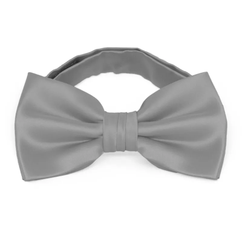 Gray Premium Bow Tie sold by TieMart