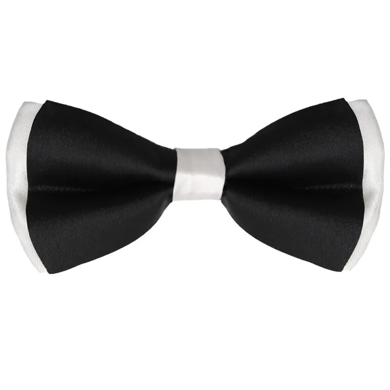 Black on White Bow Tie sold by TieMart
