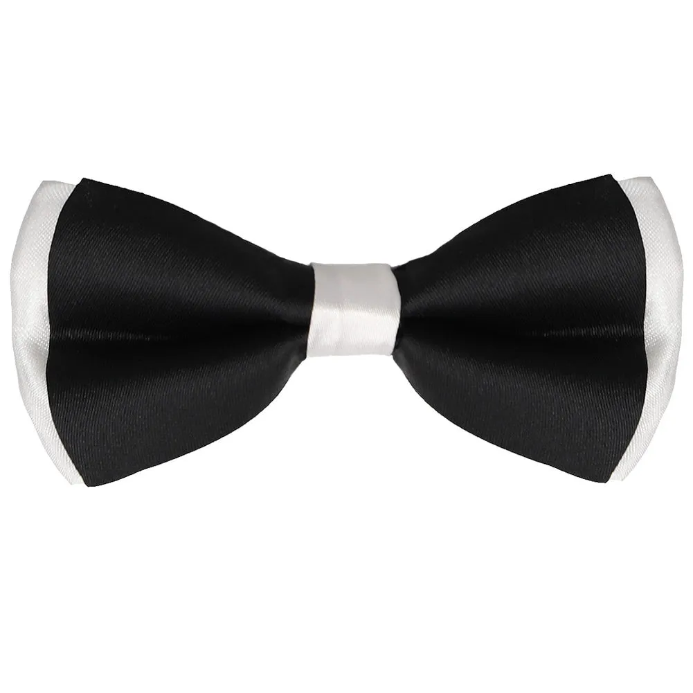 Black on White Bow Tie sold by TieMart