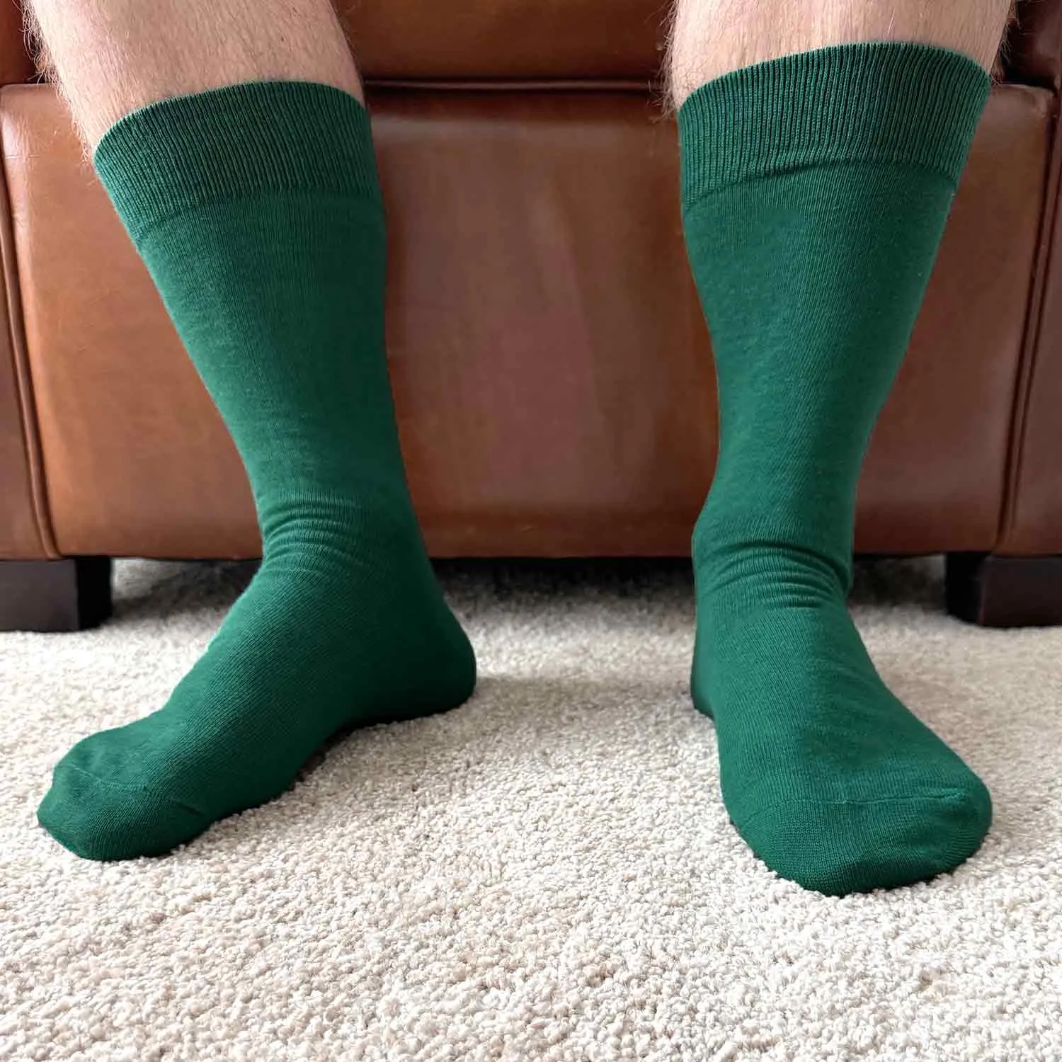 Men's Hunter Green Socks sold by TieMart product image thumbnail 4