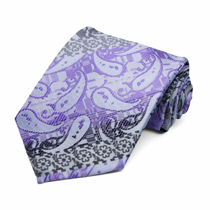 Purple Vernon Paisley Necktie sold by TieMart