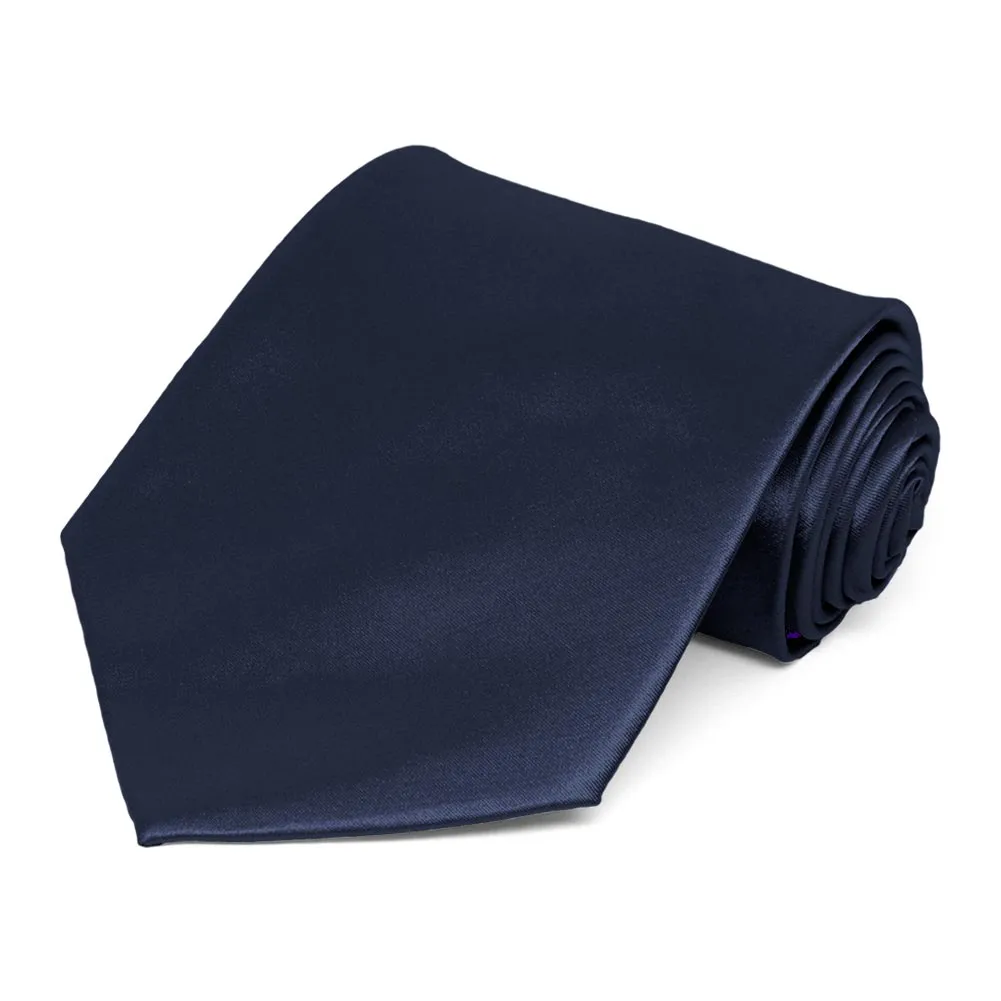 Twilight Blue Solid Color Necktie sold by TieMart