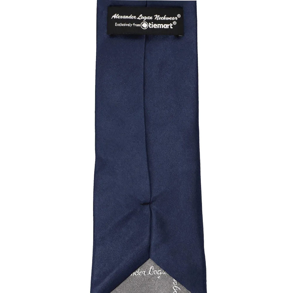 Twilight Blue Solid Color Necktie sold by TieMart product image thumbnail 3
