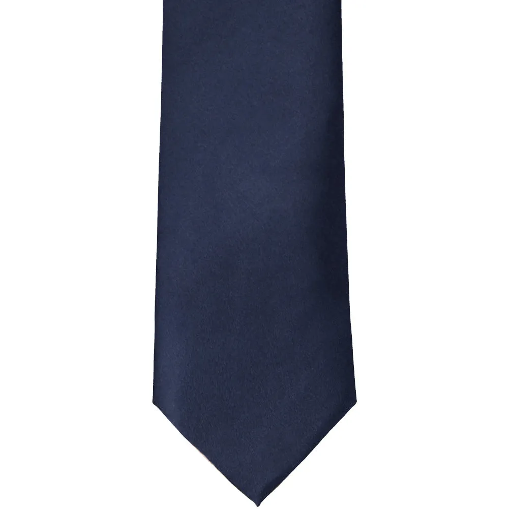 Twilight Blue Solid Color Necktie sold by TieMart product image thumbnail 2