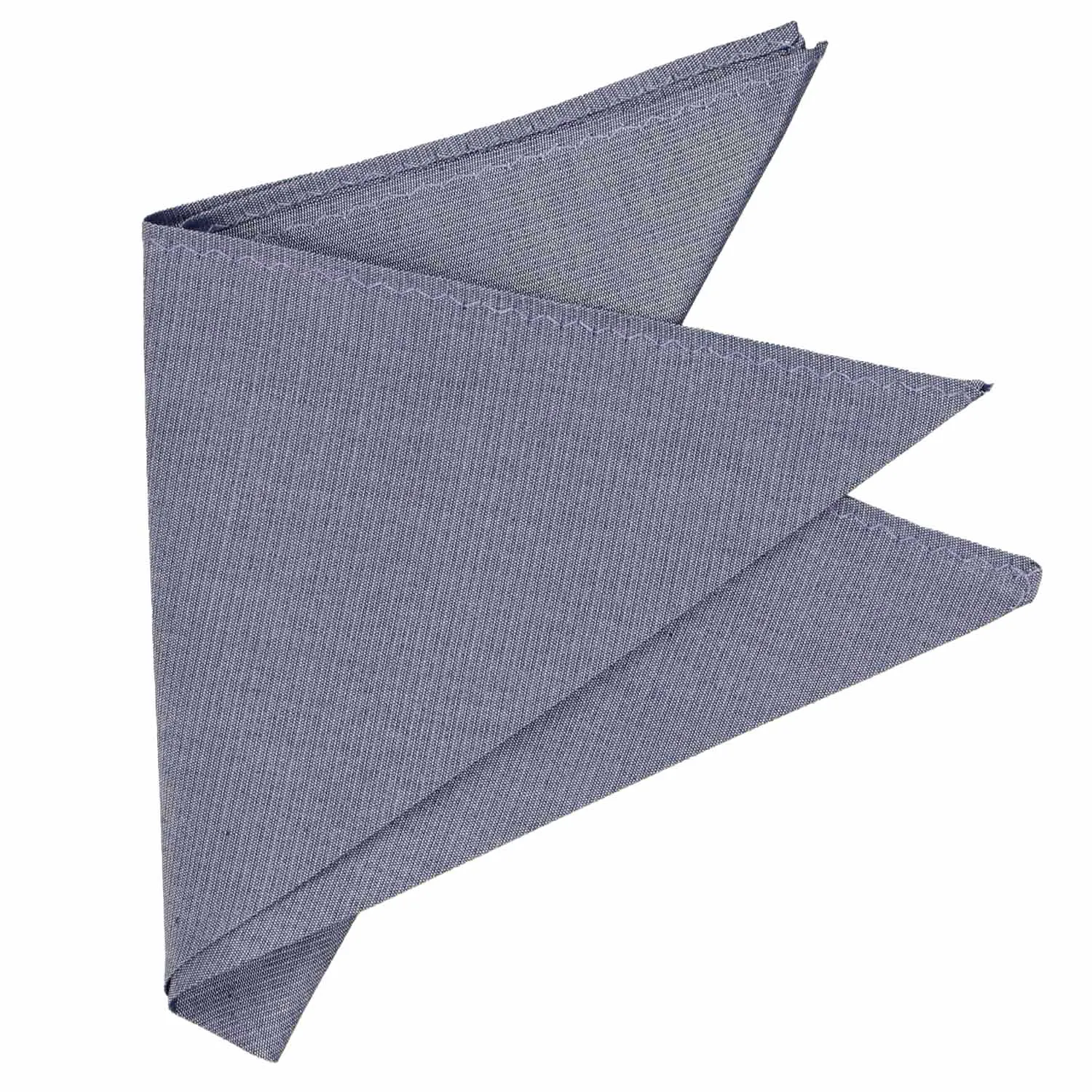 Raw Indigo Regency Linen/Silk Pocket Square sold by TieMart product image thumbnail 3