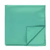 Aquamarine Solid Color Pocket Square sold by TieMart