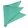 Aquamarine Solid Color Pocket Square sold by TieMart