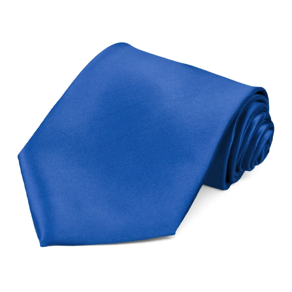 True Blue Solid Color Necktie sold by TieMart