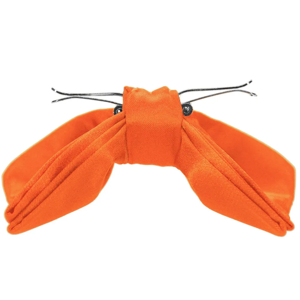 Neon Orange Clip-On Bow Tie sold by TieMart product image thumbnail 2