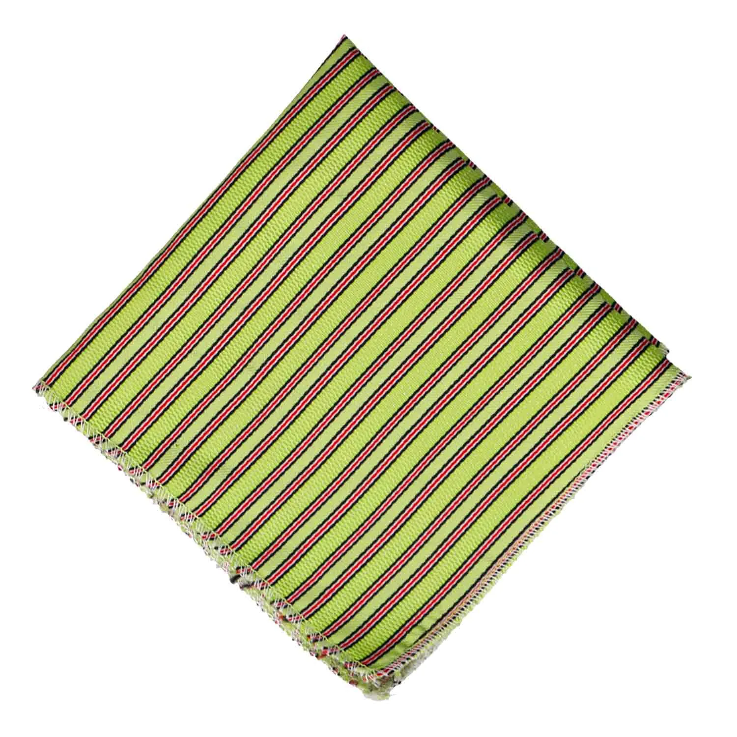Key Lime Green Alice Striped Necktie sold by TieMart product image thumbnail 5