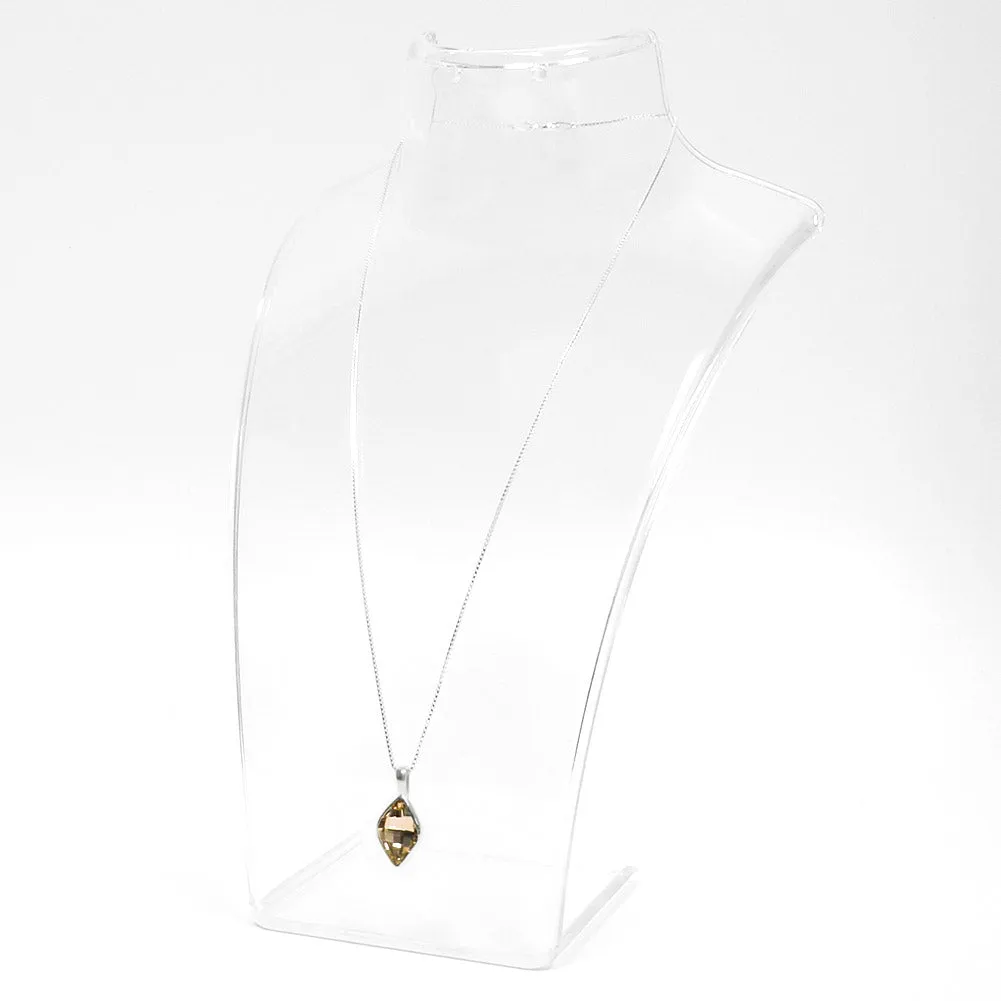 Sparkling Champagne Rhombus Shaped Crystal Necklace sold by TieMart product image thumbnail 2