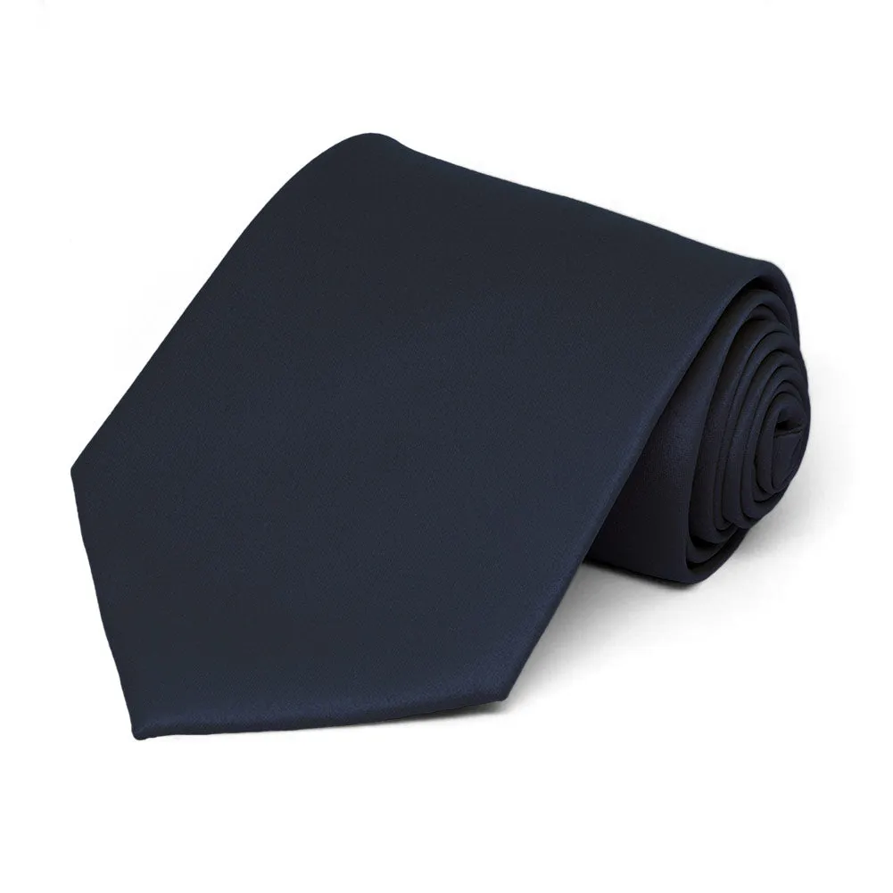 Dark Navy Blue Staff Tie sold by TieMart