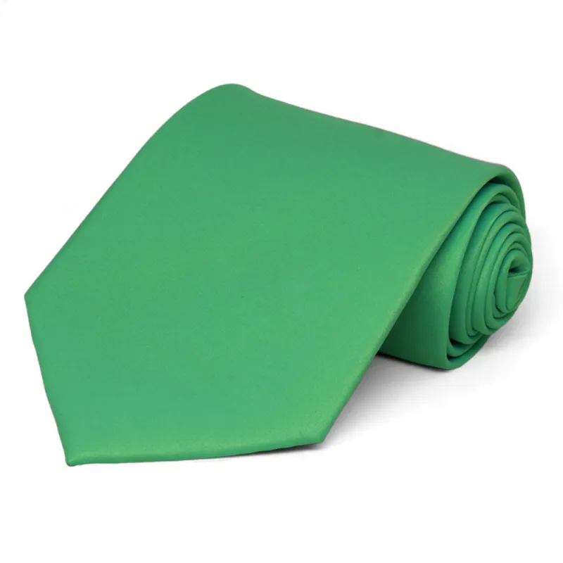 Emerald Green Solid Color Necktie sold by TieMart