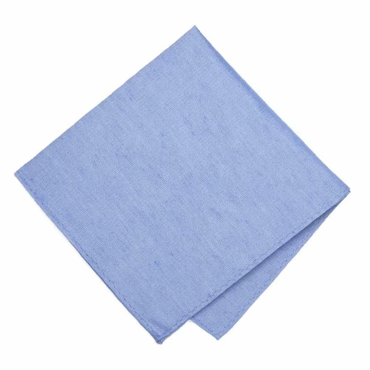 Cornflower Blue Regency Linen/Silk Pocket Square sold by TieMart