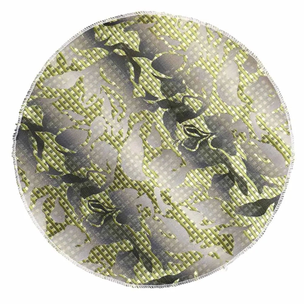 Lime Green Dunlap Floral Necktie sold by TieMart product image thumbnail 4