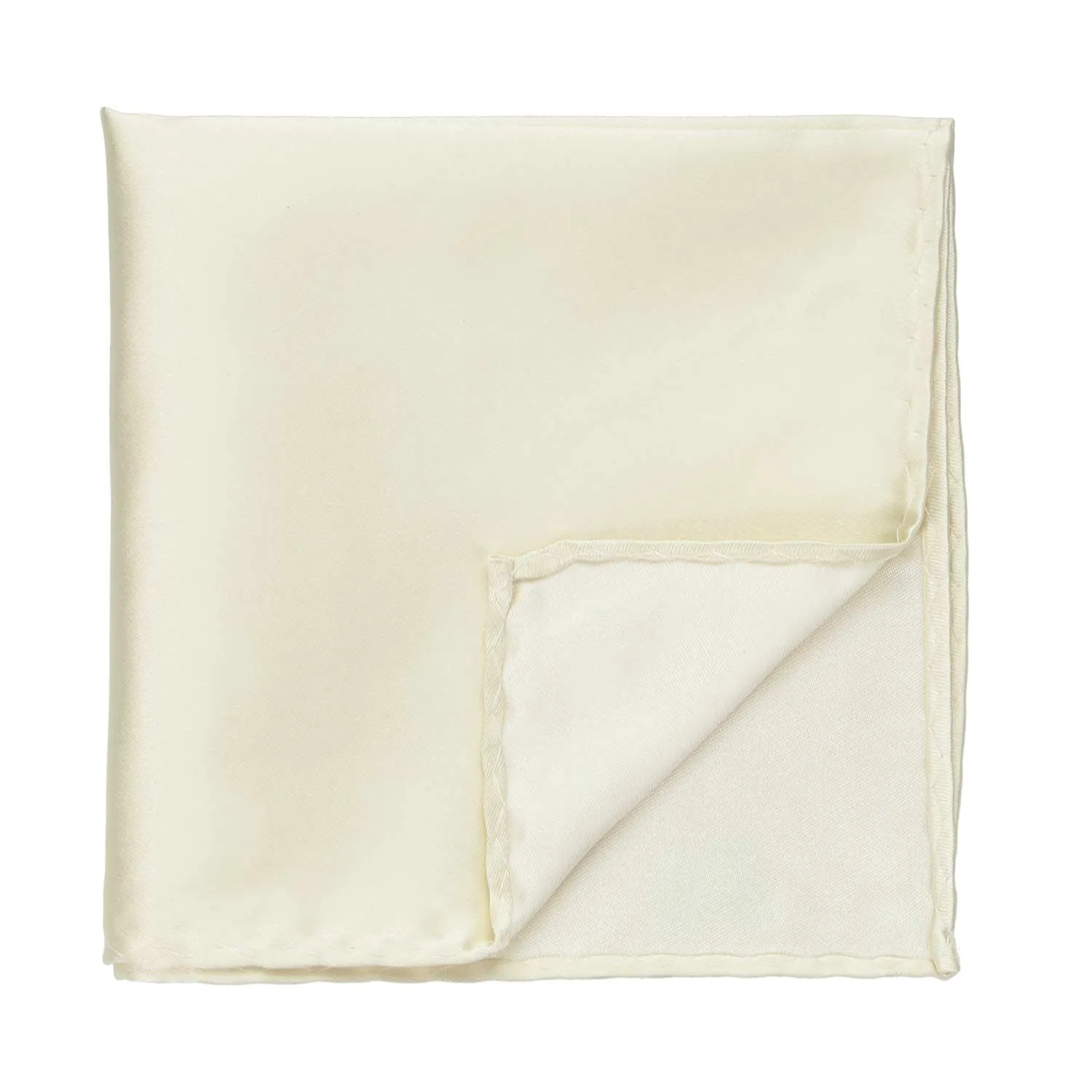 Ivory Premium Pocket Square sold by TieMart product image thumbnail 2