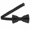 Black and Old Gold Polka Dot Bow Tie sold by TieMart