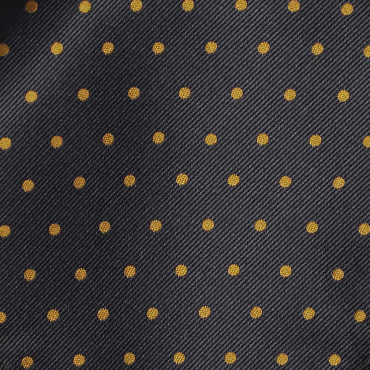 Black and Old Gold Polka Dot Bow Tie sold by TieMart product image thumbnail 4