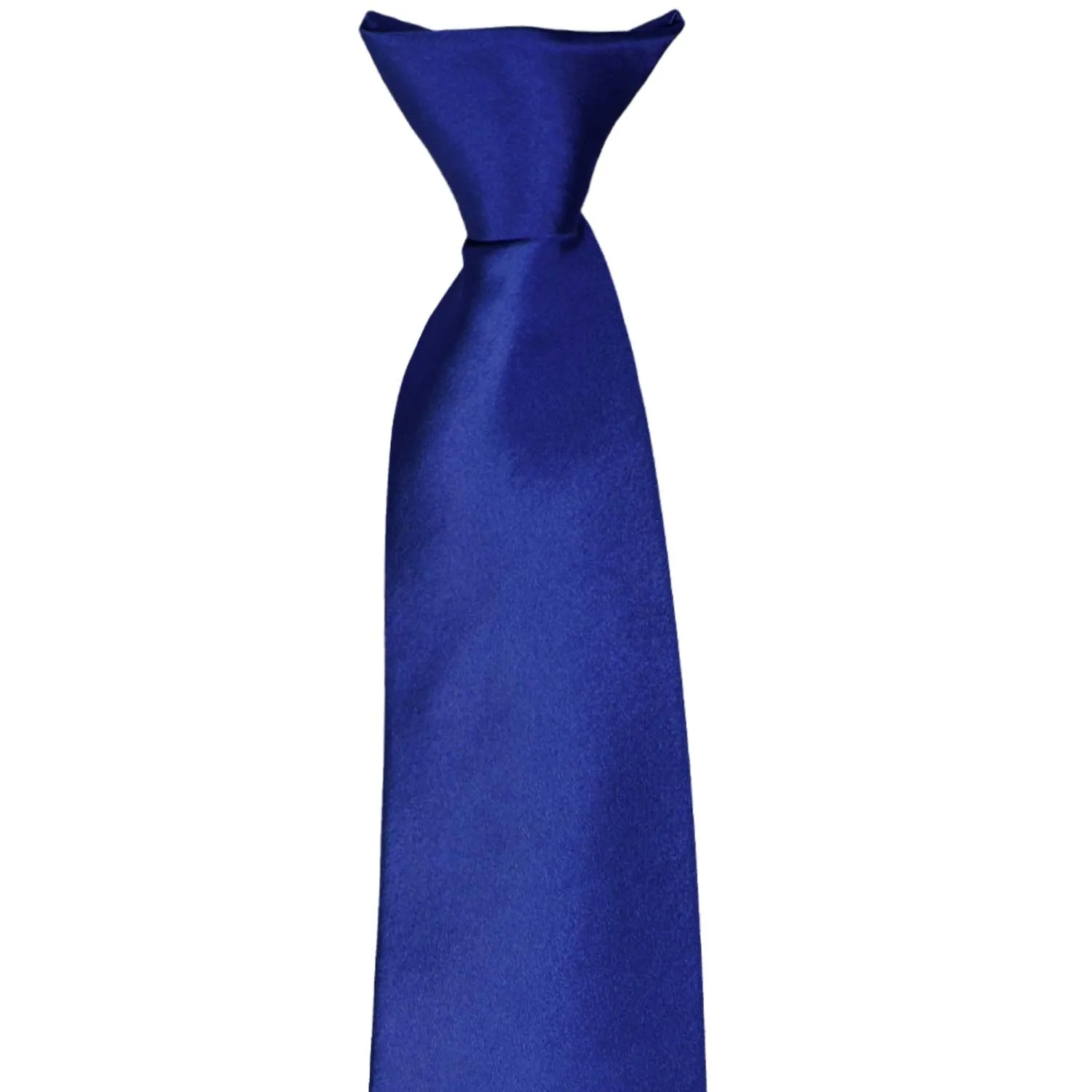 Sapphire Blue Solid Color Clip-On Tie sold by TieMart product image thumbnail 2
