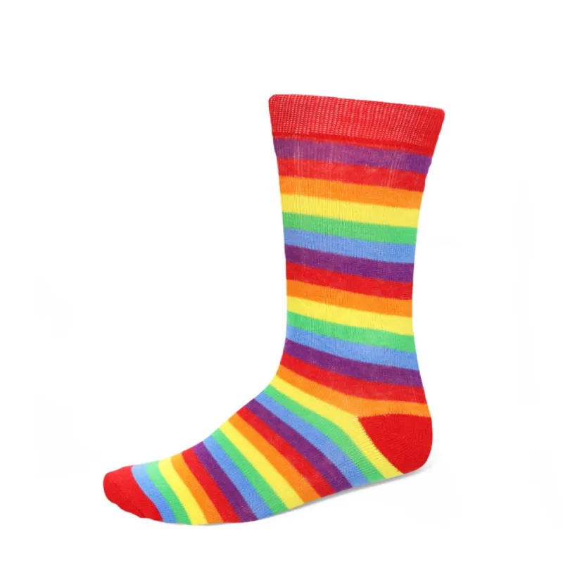 Women's Rainbow Striped Socks sold by TieMart