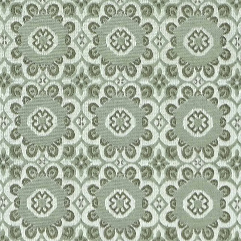 Mint Green Emma Floral Pattern Diamond Tip Bow Tie sold by TieMart product image thumbnail 2