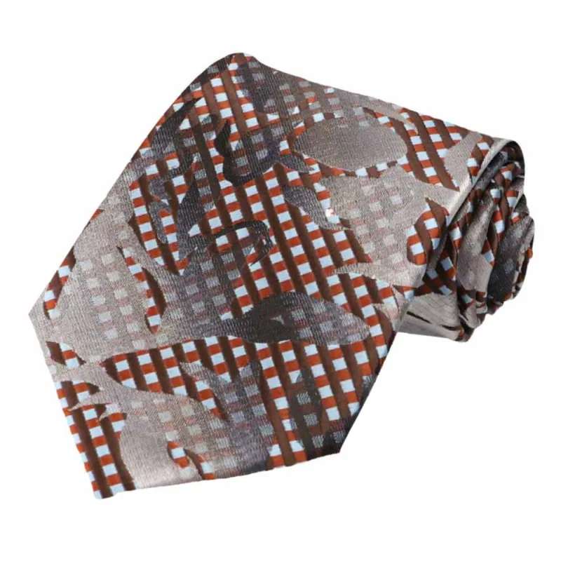 Light Blue Dunlap Floral Necktie sold by TieMart