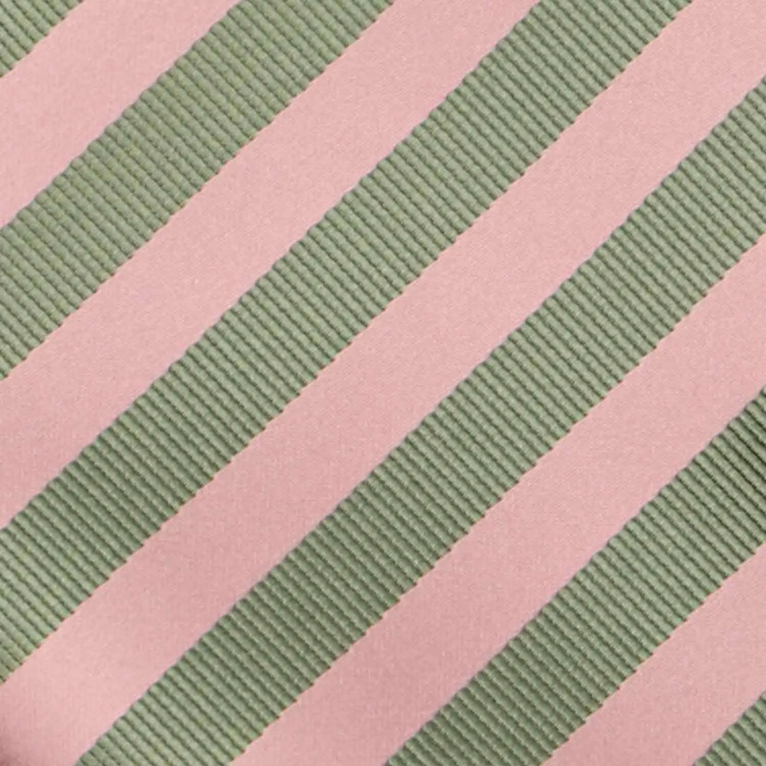 Dusty Pink and Peridot Formal Striped Pocket Square sold by TieMart product image thumbnail 4
