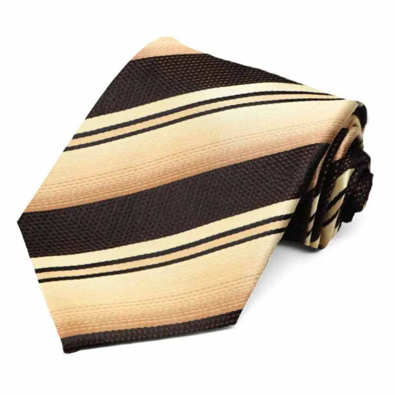 Brown Odessa Striped Necktie sold by TieMart