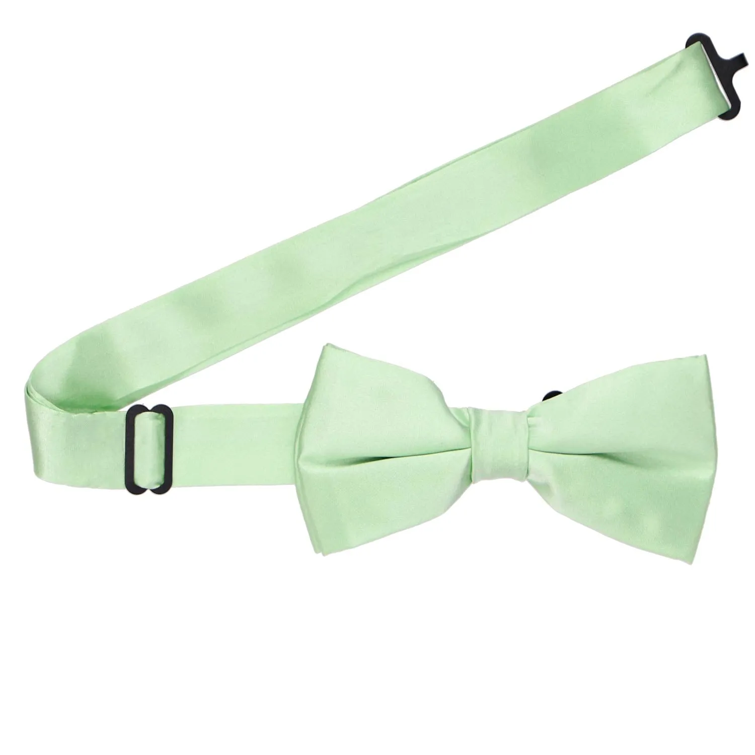 Light Mint Silk Bow Tie sold by TieMart product image thumbnail 3