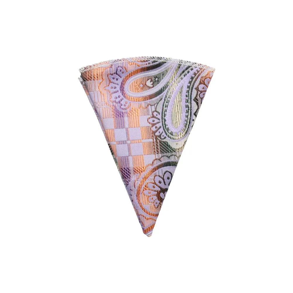 Lilac Cascade Paisley Necktie sold by TieMart product image thumbnail 5