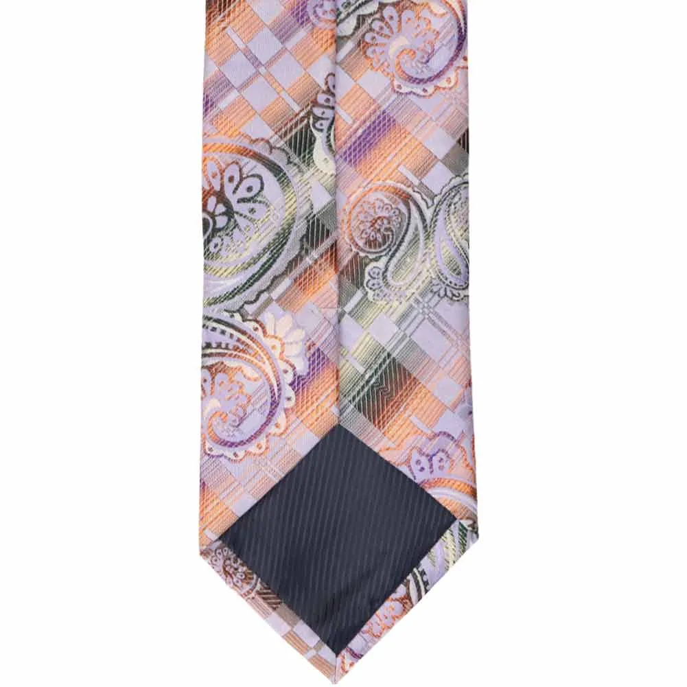 Lilac Cascade Paisley Necktie sold by TieMart product image thumbnail 4