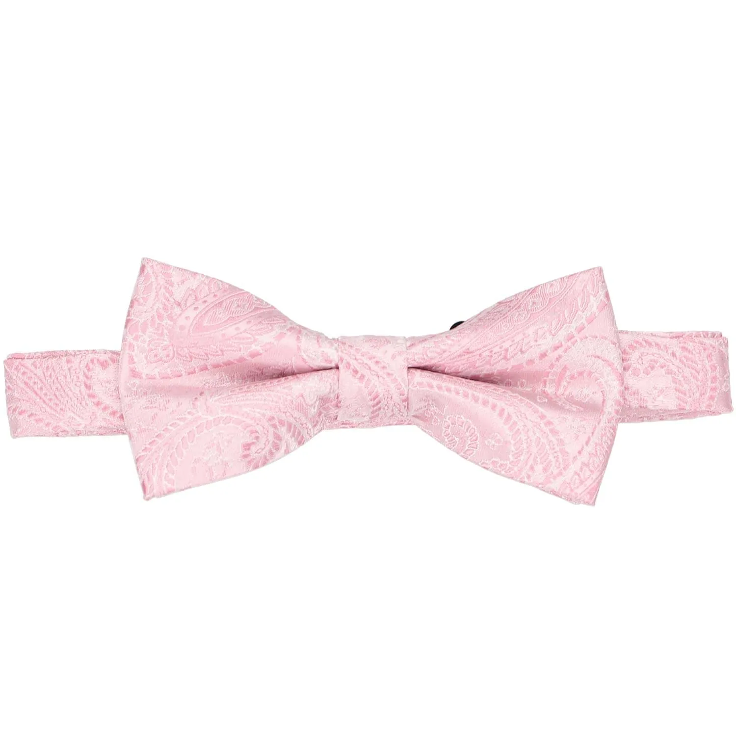 Pale Pink Clara Paisley Band Collar Bow Tie sold by TieMart product image thumbnail 2