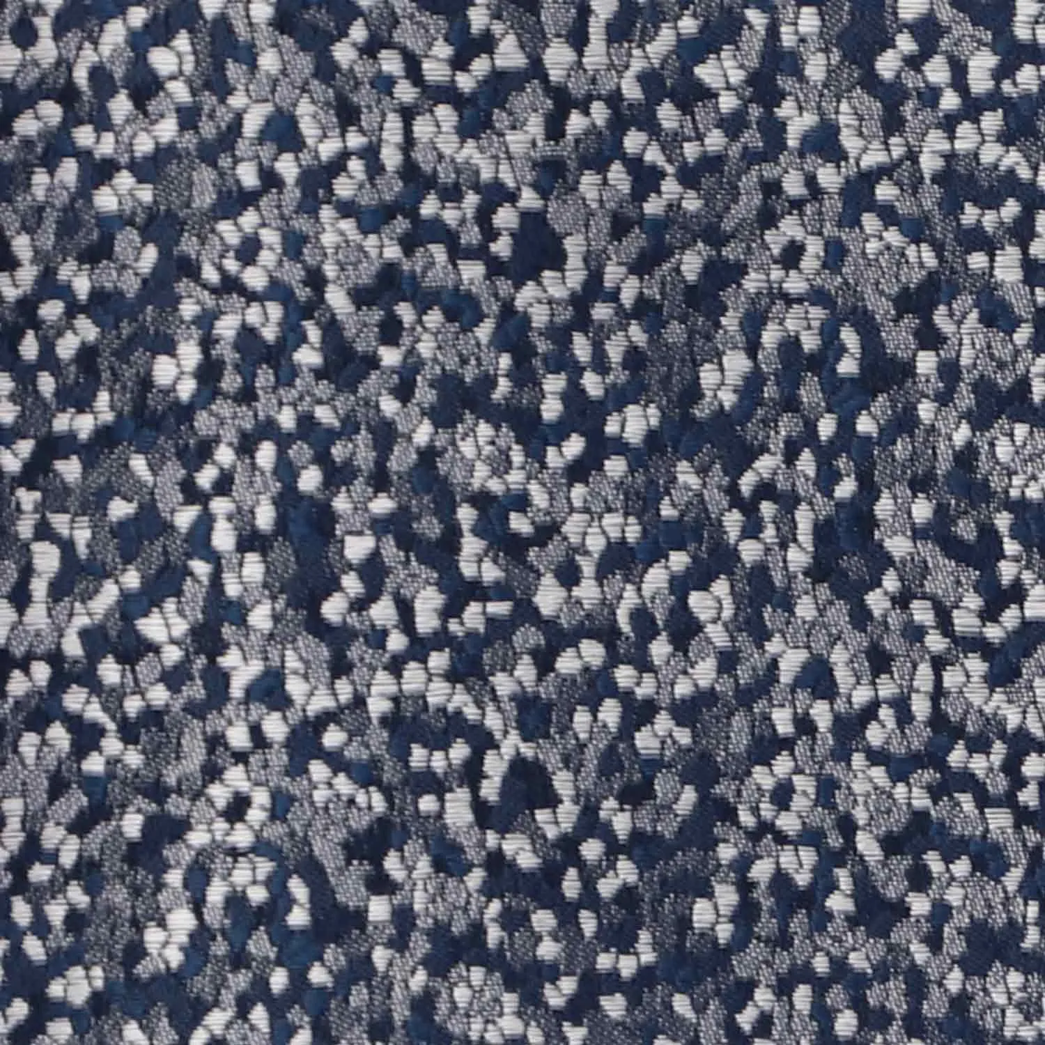 Navy Blue and Silver Architect Pebble Pattern Silk Pocket Square sold by TieMart product image thumbnail 4