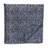 Navy Blue and Silver Architect Pebble Pattern Silk Pocket Square sold by TieMart