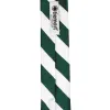 Hunter Green and White Striped Skinny Tie, 2" Width sold by TieMart