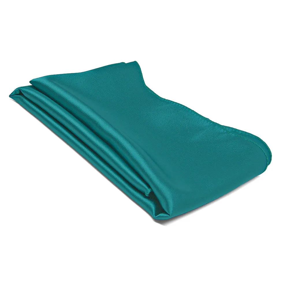 Deep Aqua Solid Color Scarf sold by TieMart