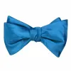 Azure Blue Self-Tie Bow Tie sold by TieMart