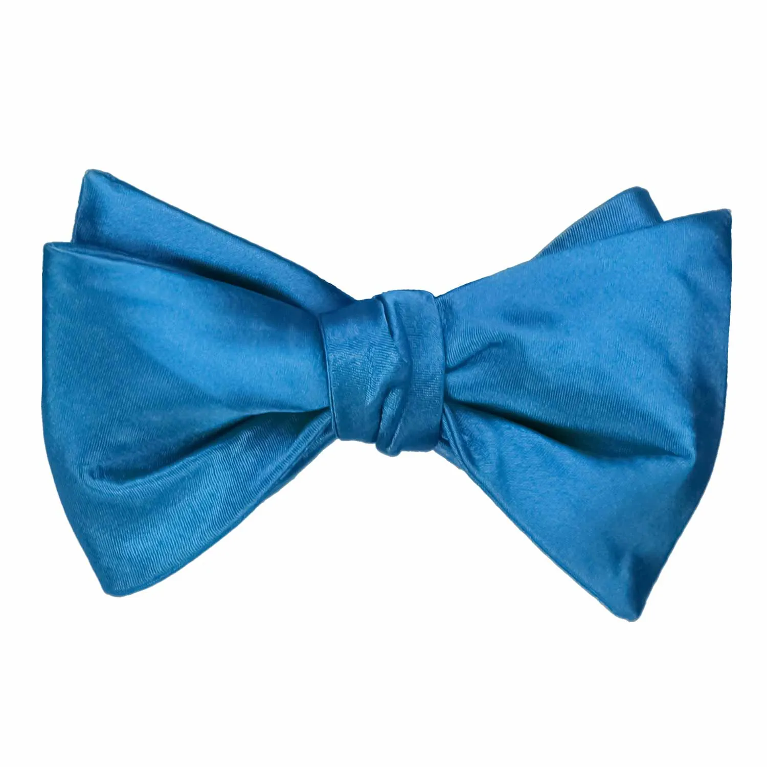 Azure Blue Self-Tie Bow Tie sold by TieMart product image thumbnail 2