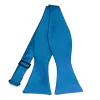 Azure Blue Self-Tie Bow Tie sold by TieMart