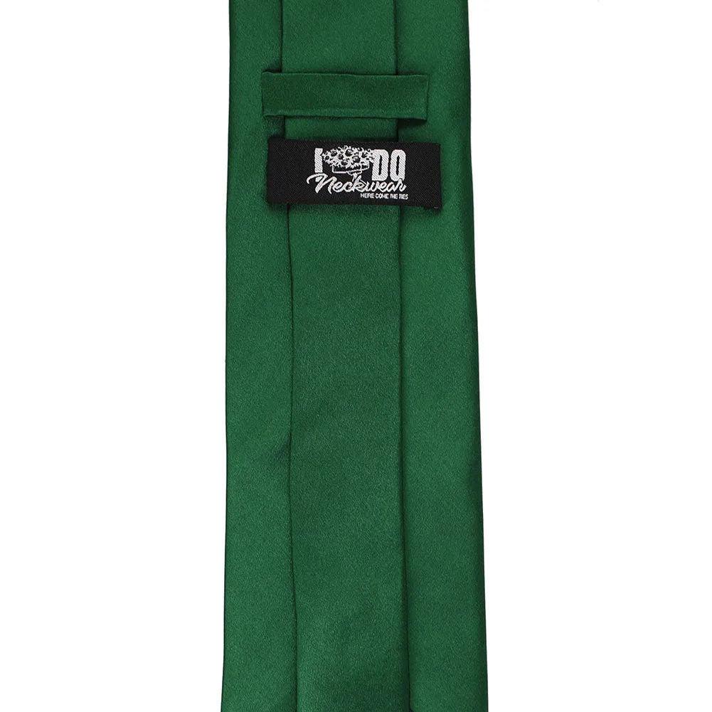 Hunter Green Silk Necktie sold by TieMart product image thumbnail 3